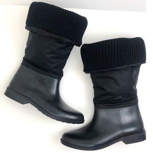 Bass Cortina fold waterproof rain boots wellies